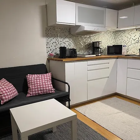 With1 Bedroom Separate Living With A Sofa Bed And A Tiny Kitchen A Bathroom Located In Nordstrand Near By The Sea For 3 Guests With A Garden And Grill With Sea View Just Outside The Oslo