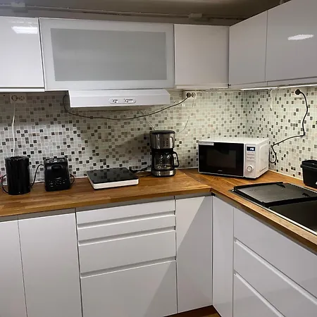 With1 Bedroom Separate Living With A Sofa Bed And A Tiny Kitchen A Bathroom Located In Nordstrand Near By The Sea For 3 Guests With A Garden And Grill With Sea View Just Outside The * Oslo