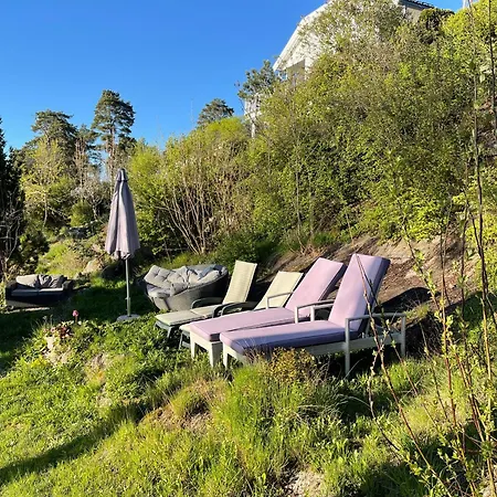 With1 Bedroom Separate Living With A Sofa Bed And A Tiny Kitchen A Bathroom Located In Nordstrand Near By The Sea For 3 Guests With A Garden And Grill With Sea View Just Outside The * Oslo