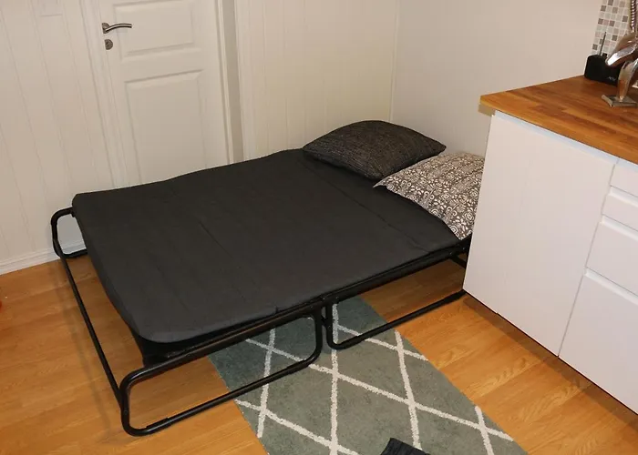 With1 Bedroom Separate Living With A Sofa Bed And A Tiny Kitchen A Bathroom Located In Nordstrand Near By The Sea For 3 Guests With A Garden And Grill With Sea View Just Outside The